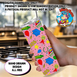 Graduation 2026 20 oz Tumbler Wrap Pink