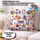 Fourth of July Seamless Pattern Bundle