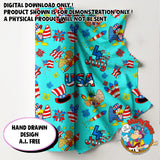Fourth of July Seamless Pattern Bundle