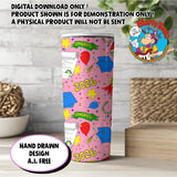 Graduation 2026 20 oz Tumbler Wrap Pink