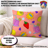 Pink Lemonade Digital Seamless Pattern Bundle