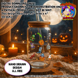Halloween UVDTF Glass Can Wrap