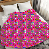 It's A Good Day Hot Pink Seamless Velveteen Plush Blanket (Copy)