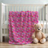 It's A Good Day Hot Pink Seamless Velveteen Plush Blanket (Copy)
