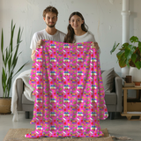 It's A Good Day Hot Pink Seamless Velveteen Plush Blanket (Copy)