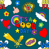 Seamless Pattern It's A Good Day