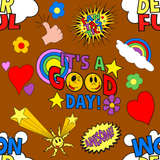 Seamless Pattern It's A Good Day
