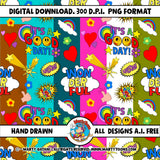 Seamless Pattern Bundle It's A Good Day Bundle