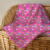It's A Good Day Hot Pink Seamless Velveteen Plush Blanket (Copy)