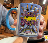 Just Breathe Accent Coffee Mug