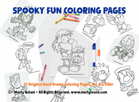 Halloween Coloring Page Bundle