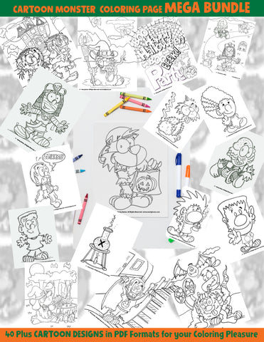 Halloween Coloring Page Bundle