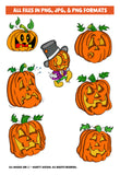 Lil Monsters Cartoon Digital Clip Art