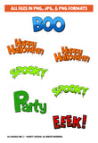 Lil Monsters Cartoon Digital Clip Art