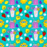 Pink Lemonade Digital Seamless Pattern Bundle
