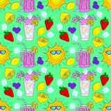 Pink Lemonade Digital Seamless Pattern Bundle