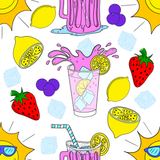 Pink Lemonade Digital Seamless Pattern Bundle