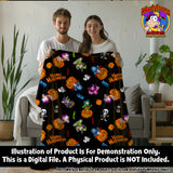 HALLOWEEN SEAMLESS SCALED PATTERN BLACK