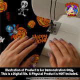 HALLOWEEN SEAMLESS PATTERN BLACK