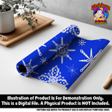 Snowflake Seamless Pattern Digital Tile 300 d.p.i. 12" x 12" (Copy) (Copy)