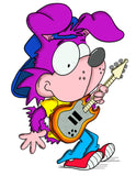 ROCK N ROLL ANIMAL CLIP ART