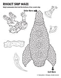 Printable Puzzle Bundle– Farm, Outer Space &amp; Prehistoric Activities