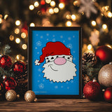 Santa Printable Art Print