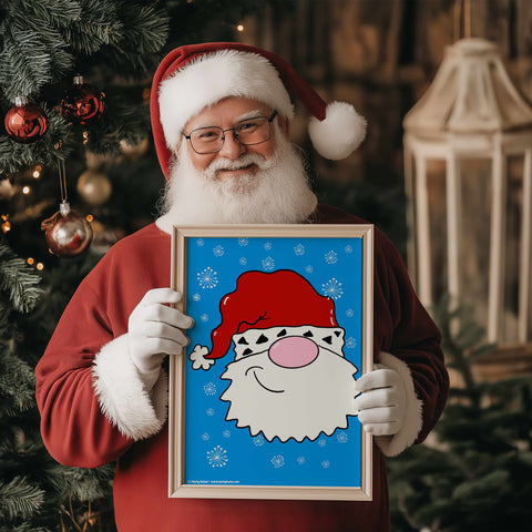 Santa Printable Art Print