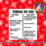 Snowflake Seamless Pattern Digital Scale 300 d.p.i. 12" x 12" (Copy)