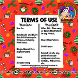 Christmas Seamless Pattern Digital 300 d.p.i. 12" x 12"