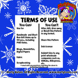 Snowflake Seamless Pattern Digital Tile 300 d.p.i. 12" x 12" (Copy) (Copy)