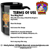 HALLOWEEN PUMPKIN Black Ceramic Mug 15 oz.