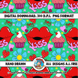 Valentine Seamless Pattern bundle