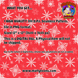 Snowflake Seamless Pattern Digital Scale 300 d.p.i. 12" x 12" (Copy)