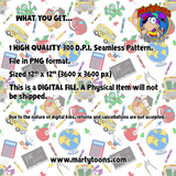 BACK TO SCHOOL SEAMLESS SCALED PATTERN