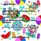 Summer Fun Seamless Pattern