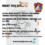 Halloween Coloring Pages Bundle