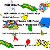 Graduation 2026 UVDTF Glass Can Wrap