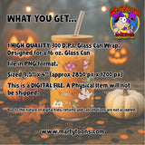 Halloween UVDTF Glass Can Wrap
