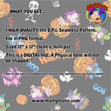HALLOWEEN SEAMLESS PATTERN BLACK