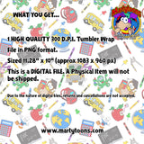 Back To School  20 oz. Tumbler Wrap