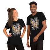 BLUES WHISKEY INSPIRED ROCK & ROLL CARTOON MUSIC THEMED TEE