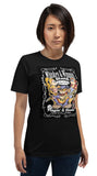 BLUES WHISKEY INSPIRED ROCK & ROLL CARTOON MUSIC THEMED TEE