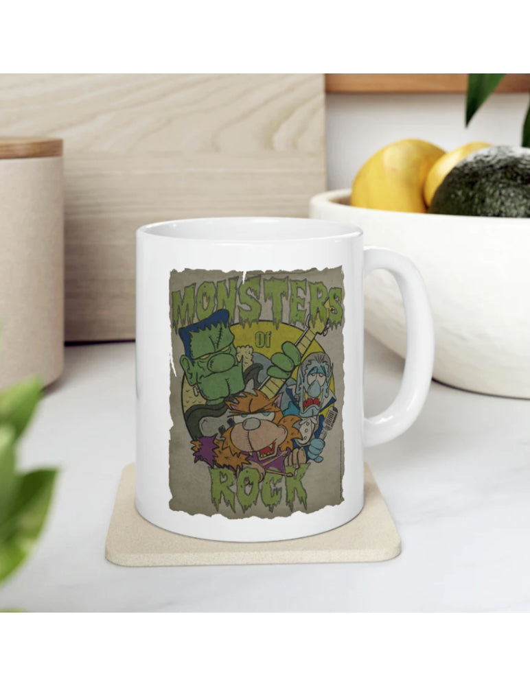 monsters of mock Monsters of Rock Ceramic Mug 11oz – MartyToons