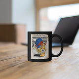 Classic Rock Woodstock inspired Lil Rockers Cartoon Black mug 11oz